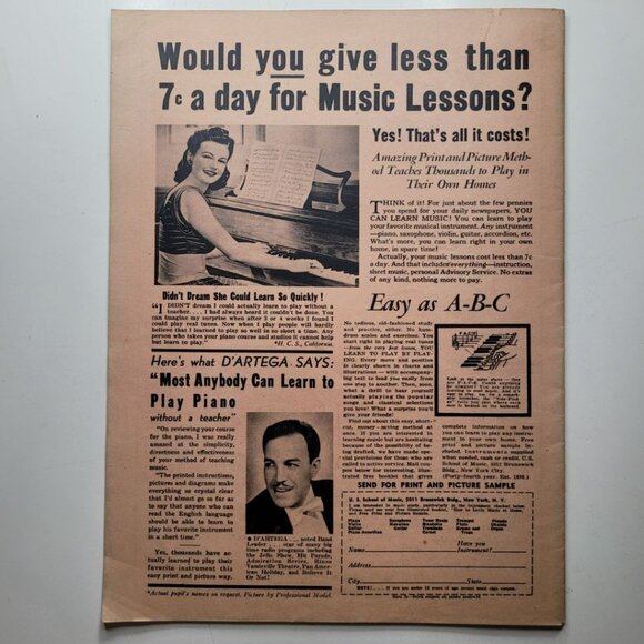 National Song Magazine Radio Stage Screen November 1942 Music 32 Page News Stage - Picture 2 of 11